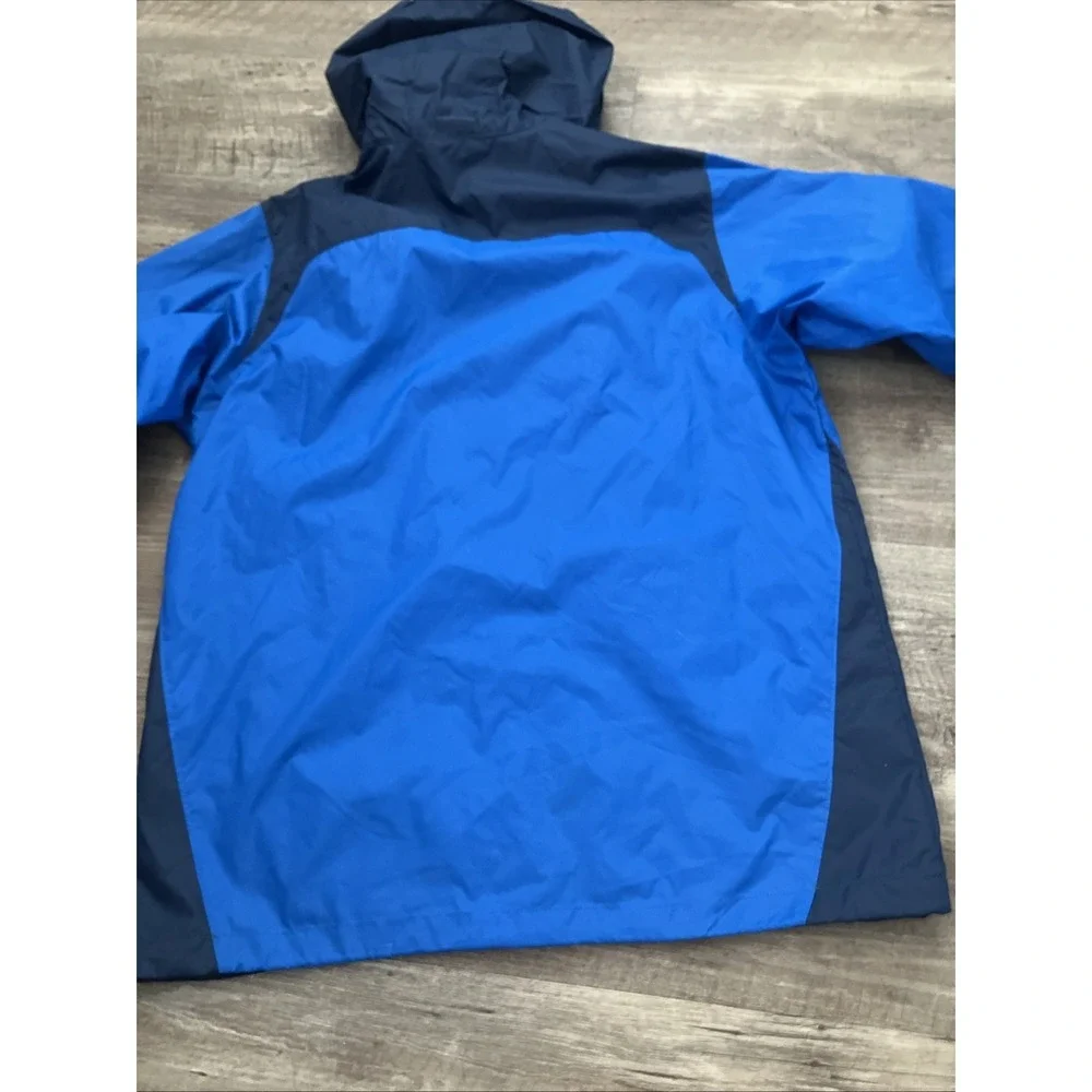 Columbia Men's M Omni-shield Blue Navy Windbreaker Rain Jacket Hood Packable
